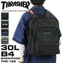 スラッシャー リュック メンズ 大容量 リュックサック THRASHER Benchmark ベンチマーク THR-162 正規品 デイパック バックパック B4 A4 30L 通勤 通学 旅行 撥水 軽量 抗菌 消臭 レディース 男女兼用 ジュニア 大学生 高校生 中学生 人気 ブランド カジュアル オシャレ