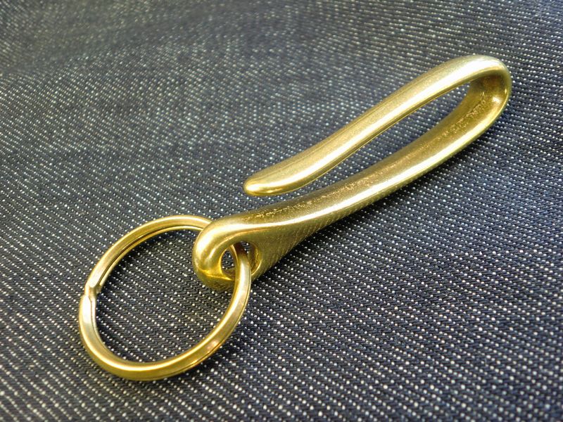 真鍮無垢製　釣り針 ベルトフック