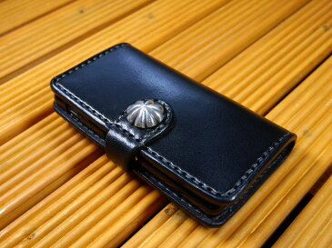 docomo「Xperia Ace SO-02L」 エクスペリアエース 専用 手帳型ケース 馬具職人 ハンドメイド 完全一点もの 総手縫い 栃木レザー社 黒本革 ベンズサドルレザー製 メンズ レディース 耐衝撃 馬具職人工房 重厚 最高級 カード入れ スマホケース