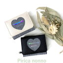 小学生 女子 財布 Pirica nonno ハート窓グレンチェック ミニラウンド財布 wak-102 ファスナー財布 可愛い 女の子 ミニ財布 子供用 中学生...