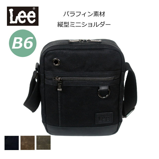 ショルダーバッグ メンズ 斜めがけ Lee リー crash パラフィン加工 タテ型 ショルダーバッグ 320-4030 バッグ メンズバッグ 斜め掛け 男性 ショルダーバック 黒 茶 かっこいい ミニショルダー 小さめ ミニ 大人 お誕生日 クリスマス プレゼント 祖父