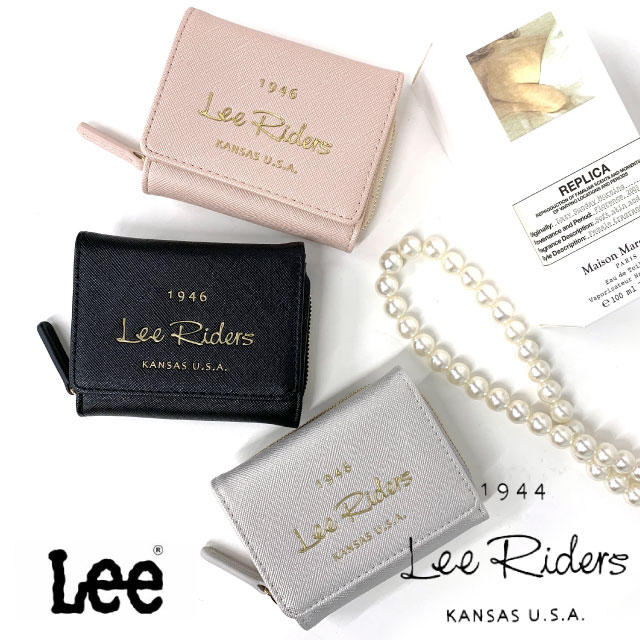 三つ折り財布 レディース Lee リー コンパクト ラウン