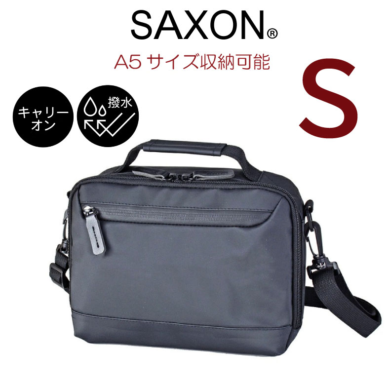 乐天商城 - ショルダーバッグ メンズ 斜めがけ かっこいい ショルダーバック 撥水 消臭 2wayバッグ 2wayショルダー 男性用 肩掛け 斜めがけ 斜め掛け ブラック 黒 メンズショルダー 旅行 大人 通勤 プレゼント カジュアル メンズバッグ サクソン ヨコ型ショルダー Sサイズ 5238
