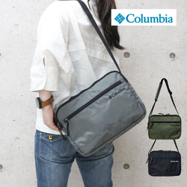 樂天商城 - コロンビア ショルダーバッグ Columbia メンズ レディース 斜めがけバッグ ブランド ショルダー バッグ 斜めがけ 大人 軽量 軽い かっこいい 横型 ブラック B5 撥水 速乾性 オムニシールド 斜め掛け 斜め掛けバッグ メンズバッグ メンズショルダー 大人 レディース pu8814