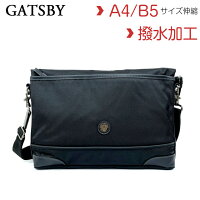 ショルダーバッグ メンズ GATSBY 撥水 2way ショルダーバッグ A4・B5対応 gb-5086 クラッチバッグ 斜めがけ ショルダーバック メンズバッグ タブレット対応 黒 ブラック 人気 おしゃれ 通勤 紳士 男性用 お父さん 祖父 クリスマス 誕生日 プレゼント ギフト