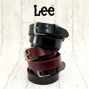 リー 【メンズベルト】Lee(リー) ベルト 3色 ベルト幅3cm 全長111cm　長さカット可能【0120453】ベルト メンズ 本革 カジュアル ブランド ビジネス バックル 革ベルト バッグ・小物・ブランド雑貨 男性用 その他 レッド ブラウン ブラック プレゼント