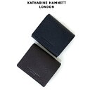 キャサリンハムネット メンズ財布 二つ折り KATHARINE HAMNETT キャサリンハムネット PRISM キーリング付き二つ折財布 定期入れ付き 490-50503 革 サイフ 折りたたみ財布 2つ折り 男性 ブランド プレゼント 二つ折り財布 小銭入れ付き 黒 茶 おしゃれ ブランド プレゼント 鍵入れ パスケース