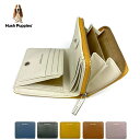 財布 レディース 二つ折り 本革 Hush Puppies ハッシュパピー セルポ ファスナー二つ折り財布 hp3062 小銭入れ付き プレゼント 祖母 おばあちゃん お母さん 誕生日 クリスマス レディース財布 女性用 30代 40代 50代 緑 黄色 紫 青 茶