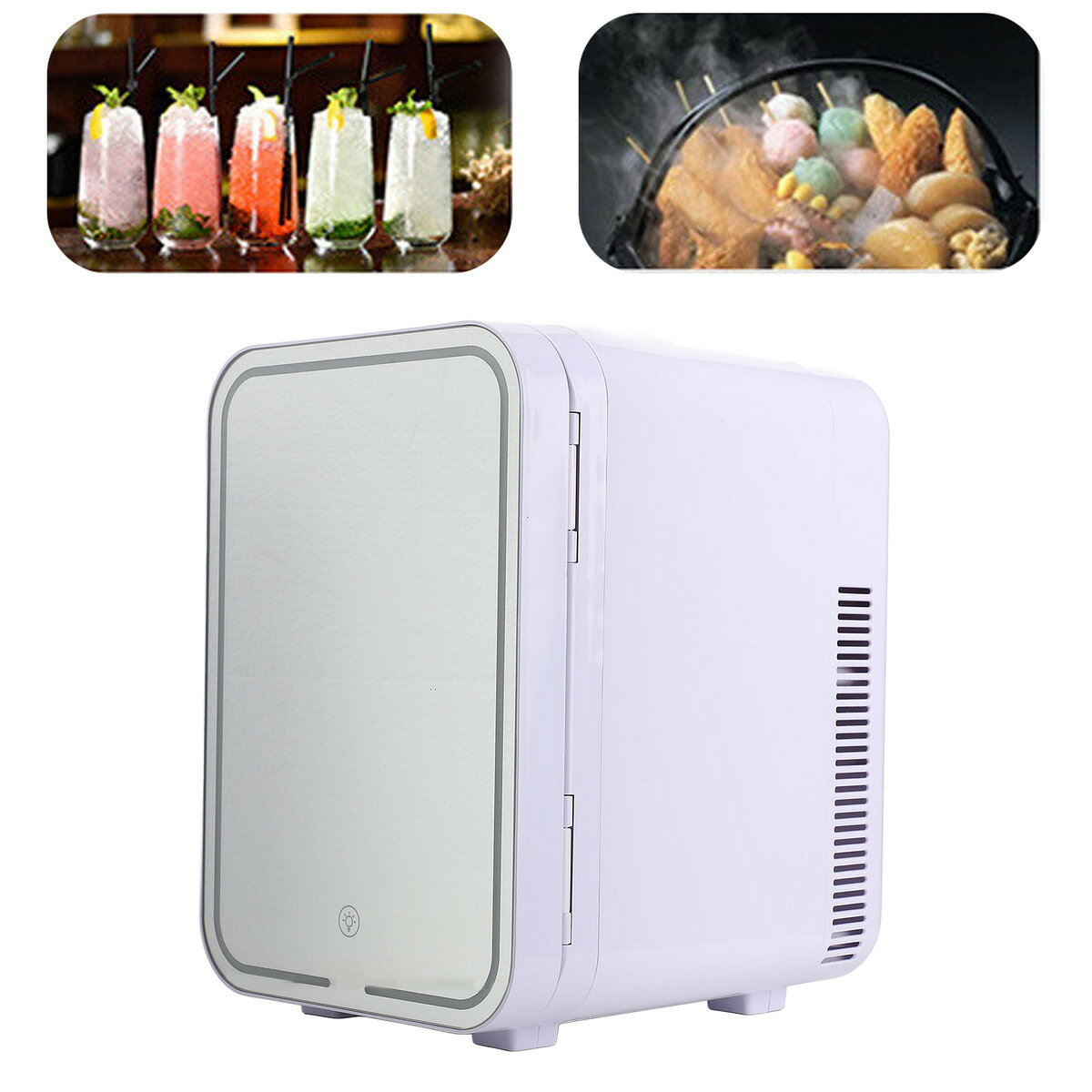 送料無料　ミニ冷蔵庫 冷蔵庫 小型 おしゃれ 一人暮らし 4L 冷蔵 加熱 冷温庫 保冷...