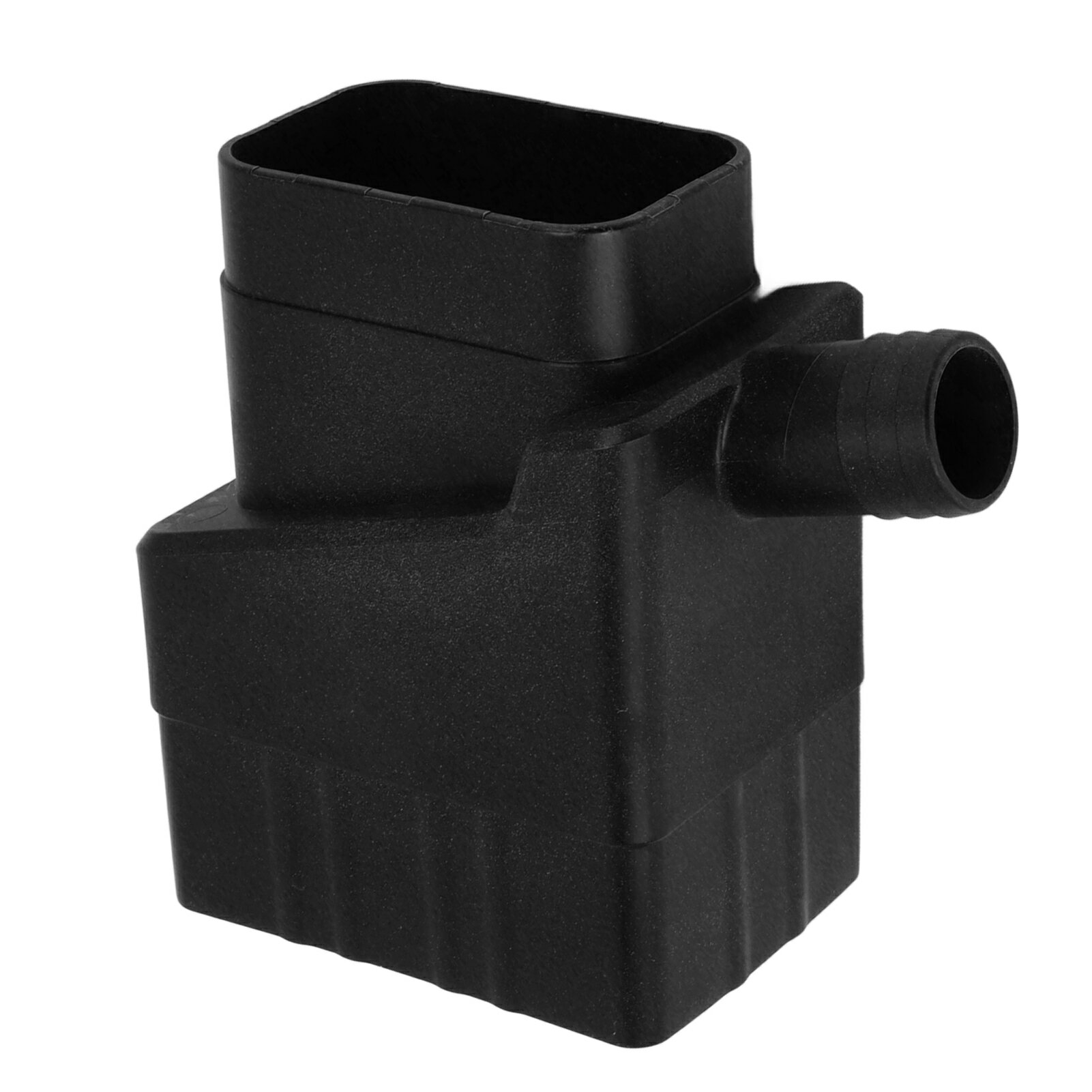 雨水収集システム 雨水収集ダイバーターコネクタシステム 水を迂回するための 48 インチホース付きレインバレルダイバーターキットは 2x3 インチの標準縦樋に適合します (黒)
