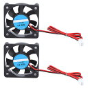 3Dプリンタ冷却ファン 50mm x 50mm x 10mm 3D冷却ファン 2Pin 12V 4000-6500 RPM 30dB 8-14CFM 高速冷却フ...