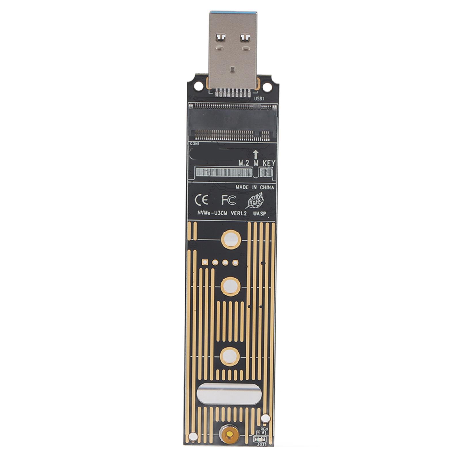 M.2 NVME SSD To USBアダプタボード データ高速転送 ドライバ不要 高速検索 SSD USB変換アダプター ハードディスクコンバータボード SS..
