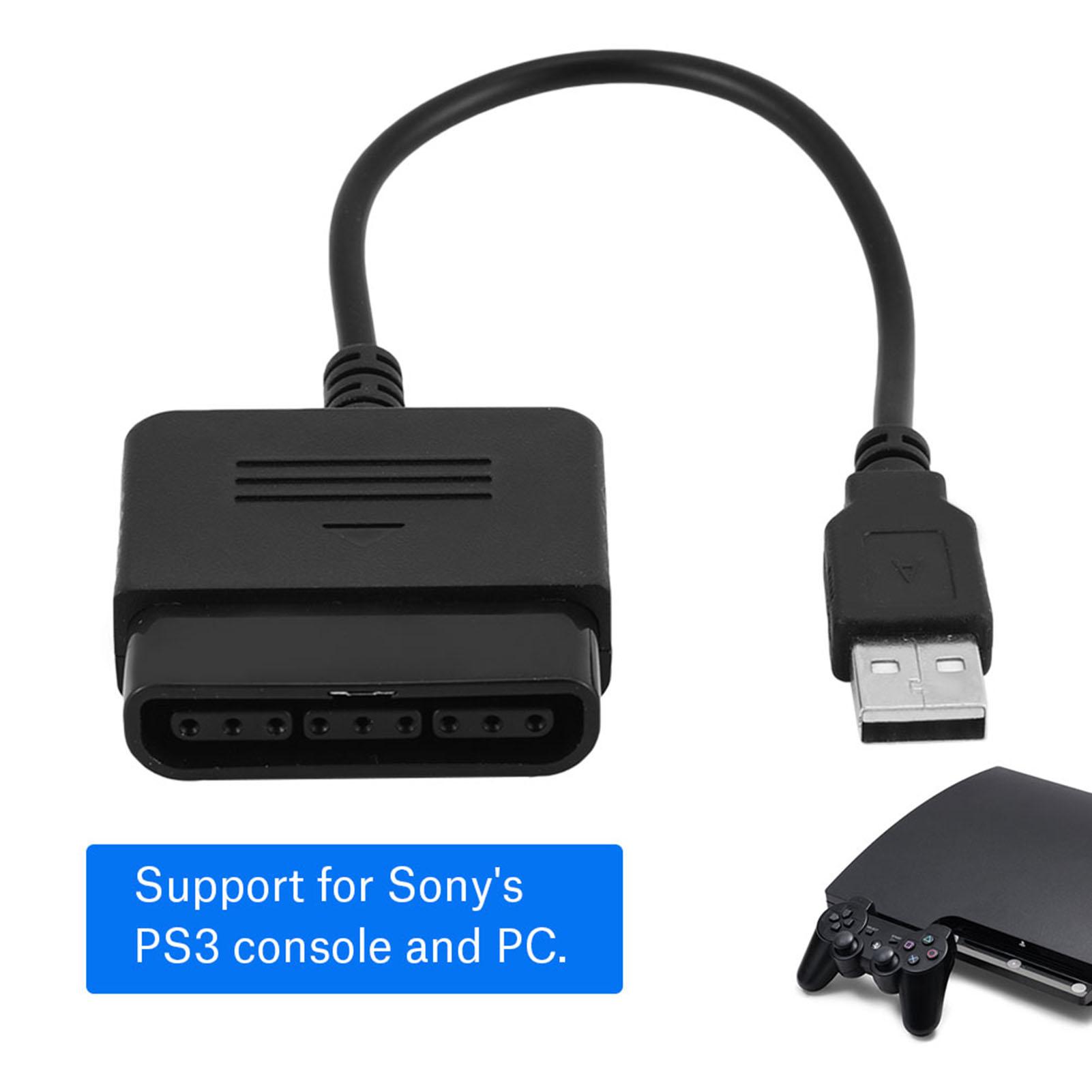 VBESTLIFEコントローラ変換アダプタ 小型軽量 便利 二重振動フィードバック機能コンバータ Sony Playstation1 / 2/PS1 / PS2コントローラUSB PS3Windows PC用