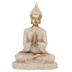 仏像彫刻仏工芸品 瞑想仏像仏像テーブル飾り家の装飾家の装飾 (ゴールド)