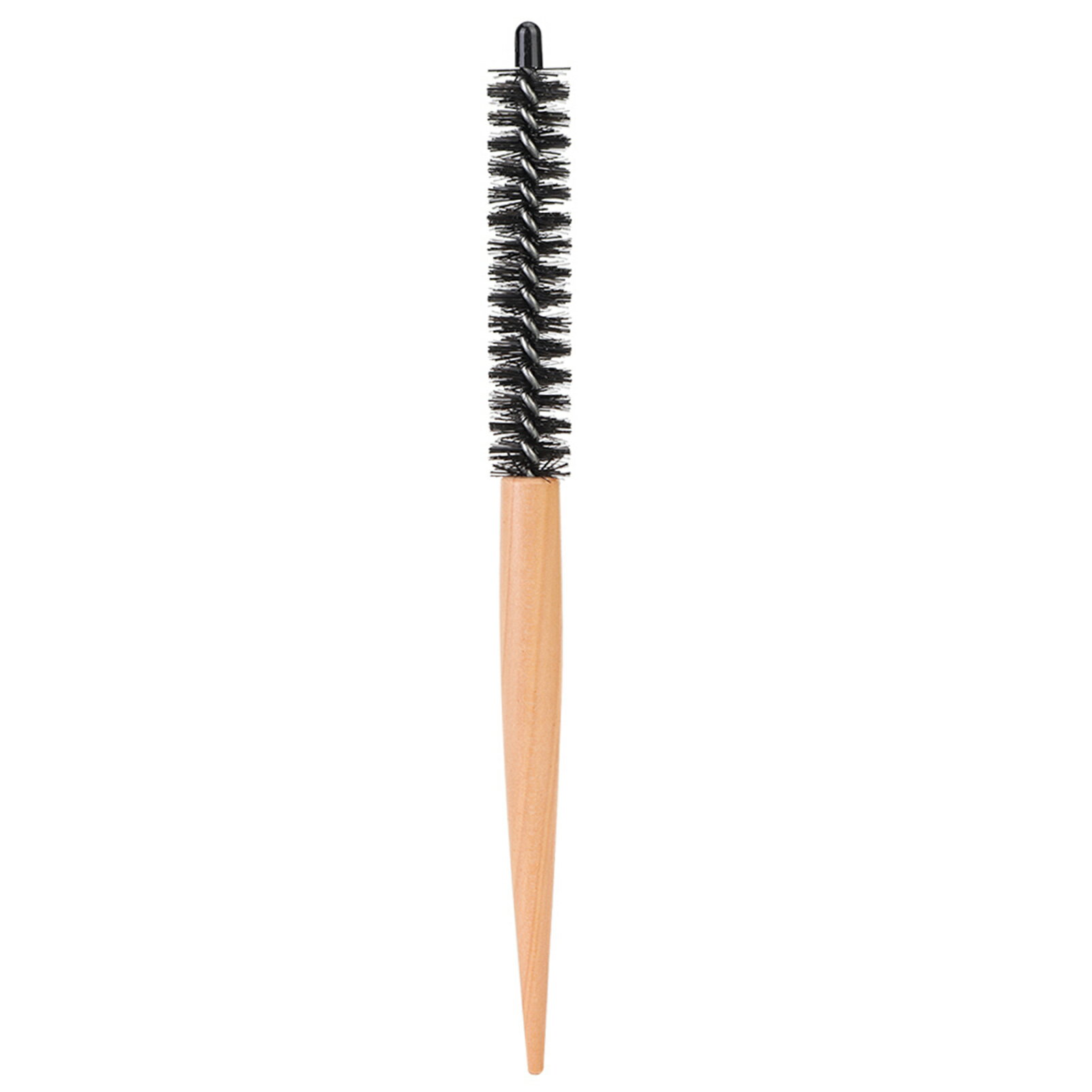 狂った買い物 ヘアスタイリングブラシ 小さなプロの丸いブラシ理髪コームヘアカーラーブラシ短い髪の髪を乾かすためのメイクアップコーム(20# small wooden comb)