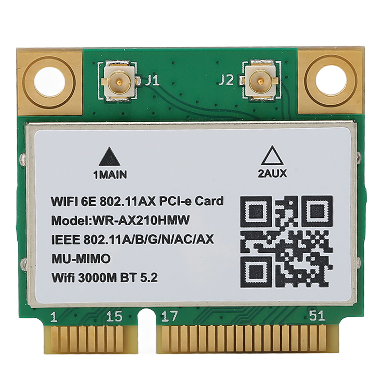 ワイヤレスネットカード 5374M Wifi 6E 5G トリプルバンドギガビット 6GHz バンド PCB Wifi カード ミニ PCIE ポート付きラップトップノートブック広告機用