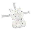 バスネット ベビーバス ベビーバスクッション 滑り止め 折りたたみ式 ベビーバスチェア バスチェア 赤ちゃん ベビー 赤ちゃん お風呂 沐浴 バス バスタブ 収納 柔らかい たらい 0~12ヶ月の赤ちゃん用(ホワイトスターズ)