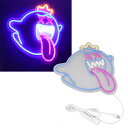 ハロウィン 飾り LED ゴースト ネオンライト 壁掛け ネオンサイン USB 給電式 明るさ調整 ハロウィン LED ネオンライト 吊り下げ 窓 ドア ハロウ...