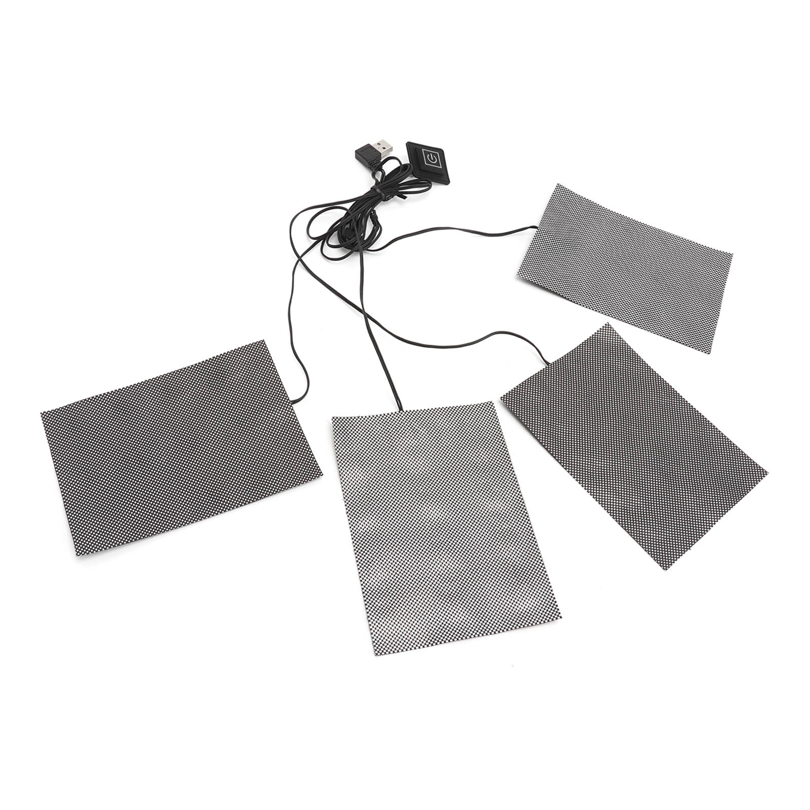 電気衣類ヒーターパッド 4 in 1 加熱タブレットグラフェン 3 調整可能な温度 USB 電源ソフトコンフォー..