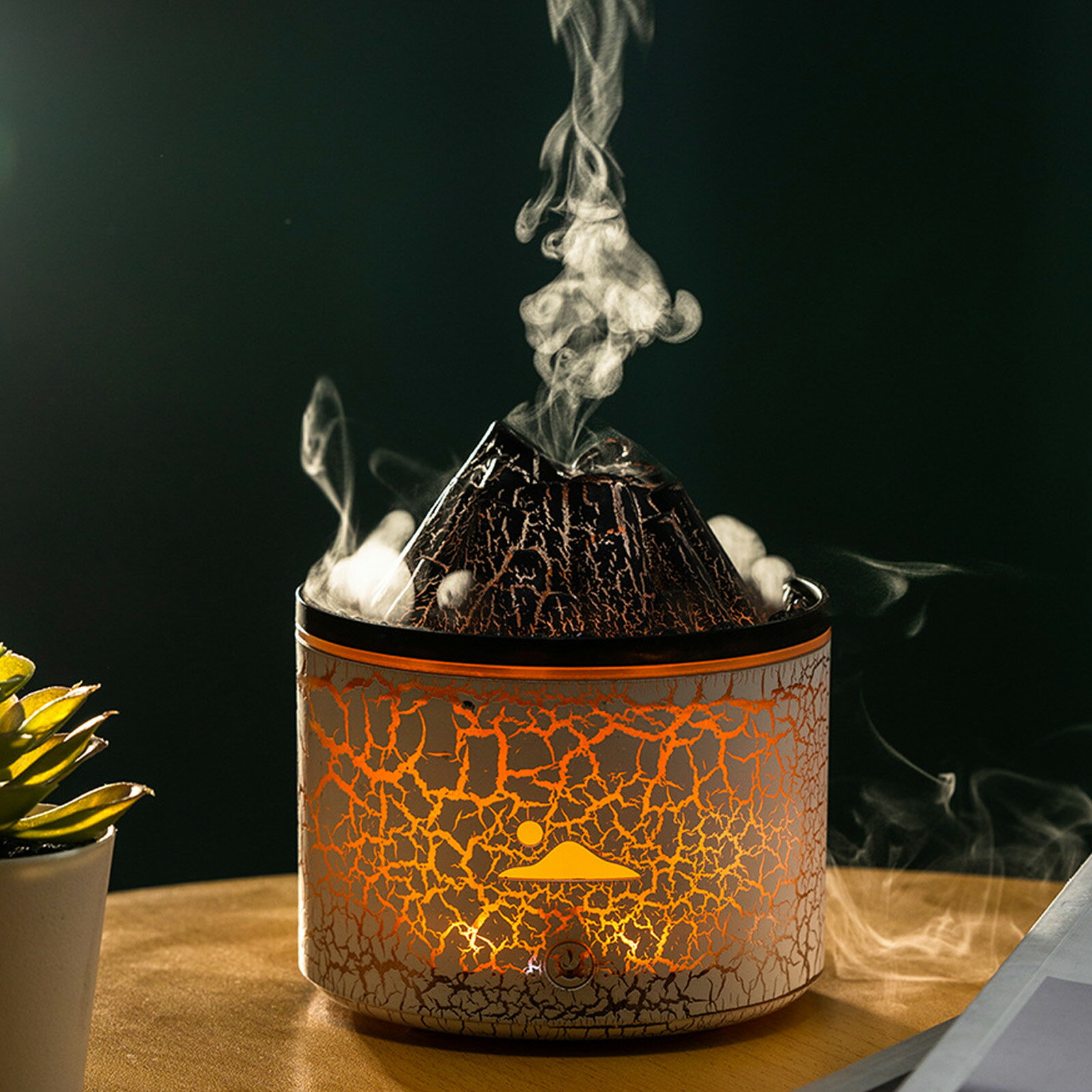 エッセンシャルオイルディフューザー 7色のナイトライト寝室用クールミスト加湿器 オフィス用180mlアロ..