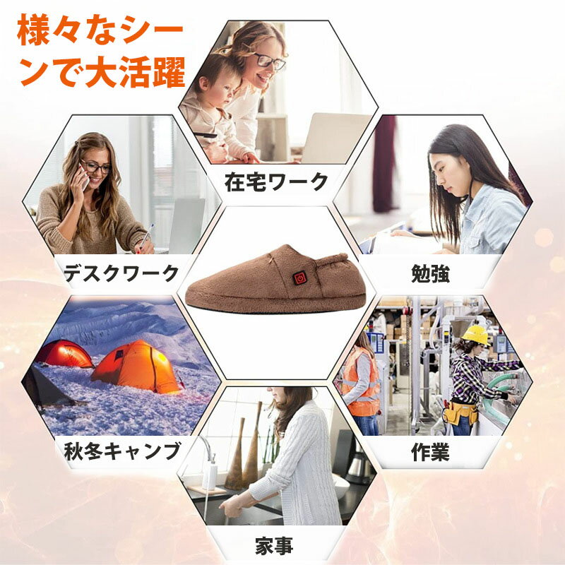 れるポケッ 電気 スリッパ 電気 足温器 日本製ヒーター ヒータースリッパ スリッパ 足温器 USBフットウォーマー モバイルバッテリー付き 60秒即暖 左右分離式 3段階温度調節 洗濯可省エネ ルーム スリッ ーがあれば