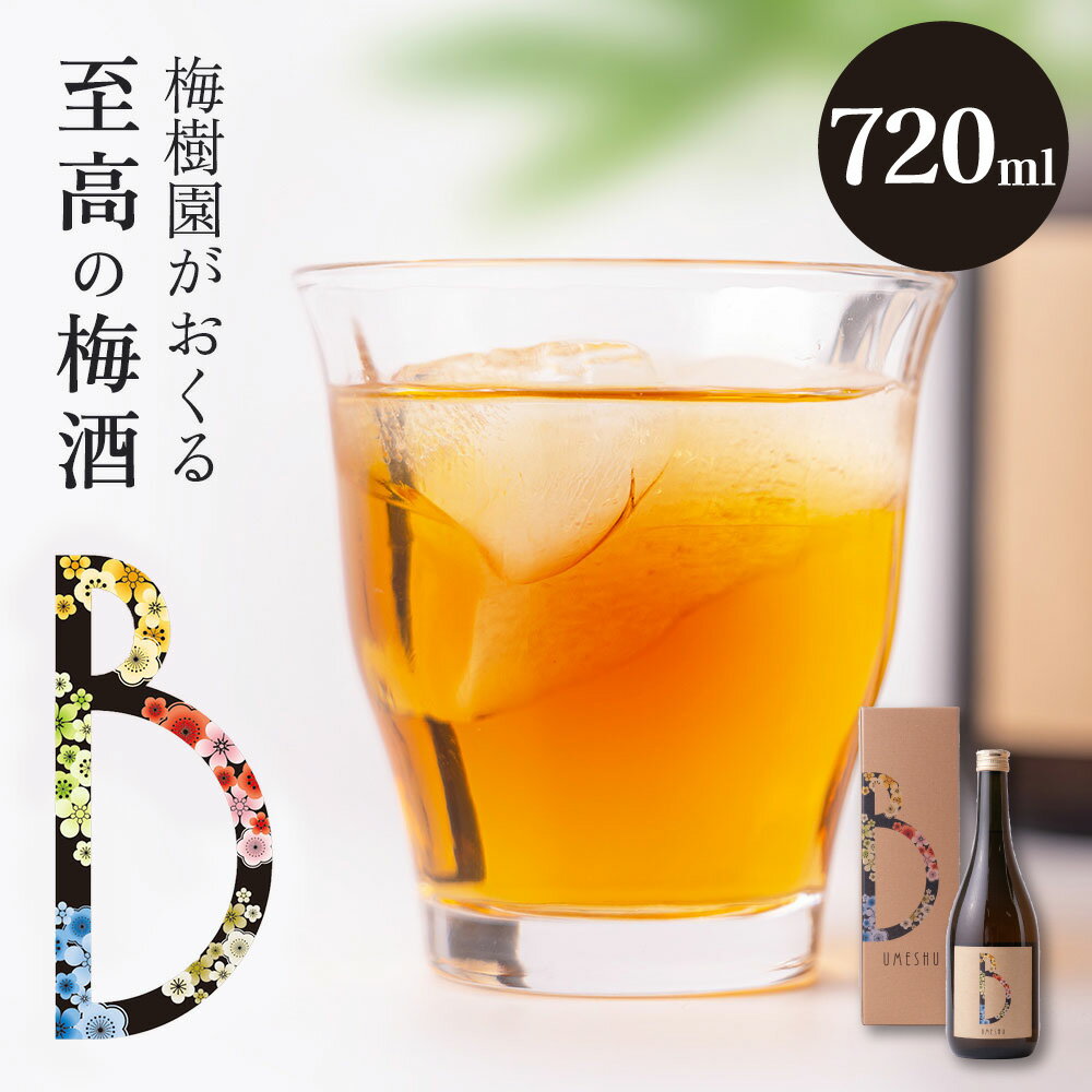 梅酒 梅樹園オリジナル梅酒｢B｣ 720ml 13度 紀州南高梅 送料無料 リキュール 箱入り 手土産 プレゼント お取り寄せ 自宅用