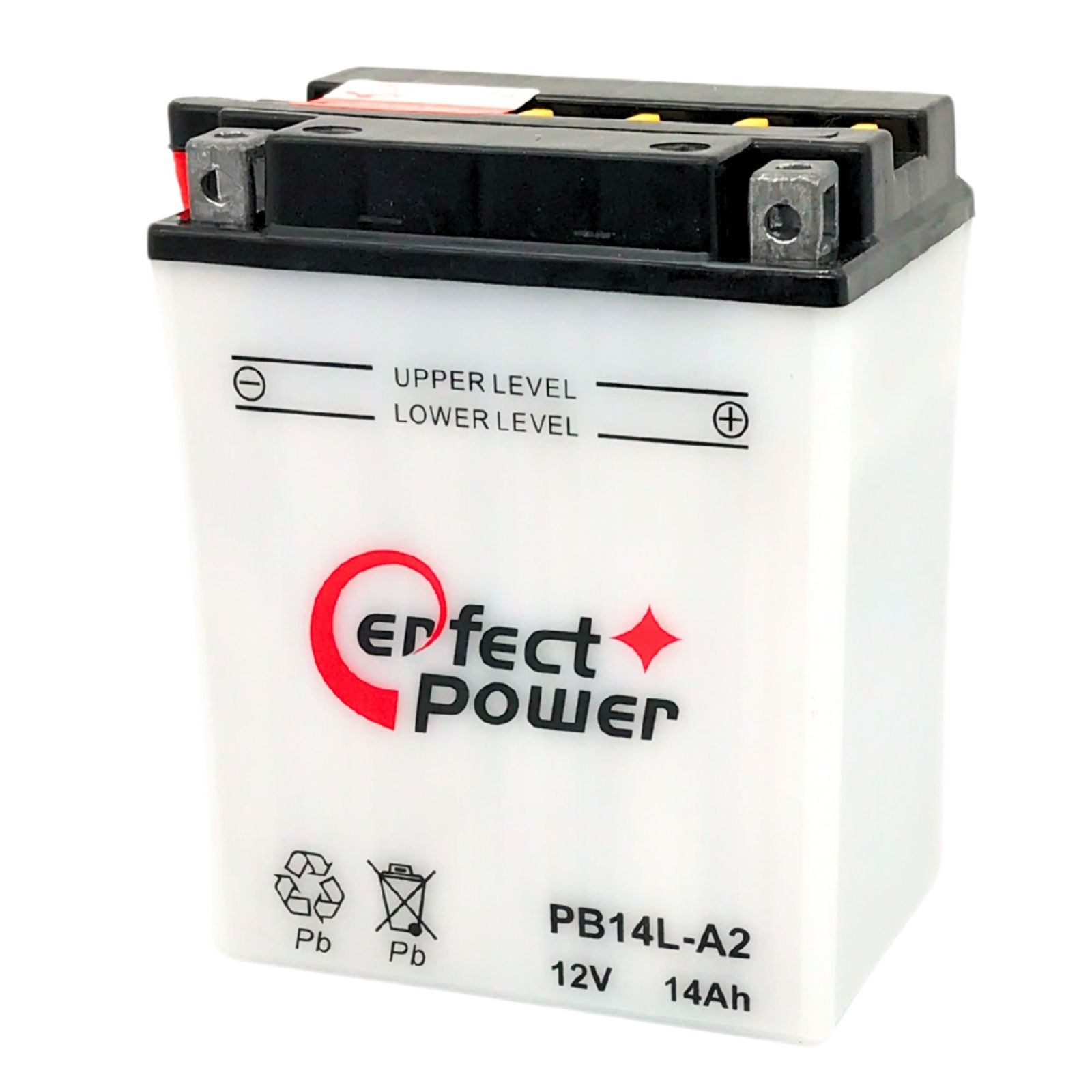 パーフェクトパワー PB14L-A2 開放型バイクバッテリー 液別【互換 ユアサ YB14L-A2 FB14L-A2 12N14-3A】