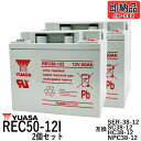 【2個セット】 台湾ユアサ YUASA REC50-12I シールドバッテリー セニアカー 【互換 NP40-12 NP38-12 SER38-12 SC38-...