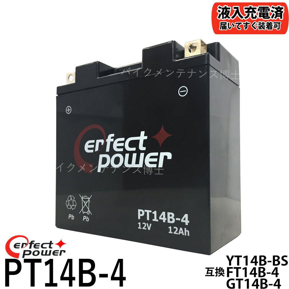 PERFECT POWER PT14B-4 ХХåƥ꡼ ڸߴ YT14B-BS YT14B-4 FT14B-4 GT14B-4 XJR1300 ɥå1100 FZS1000 źѡ¨Ѳǽ