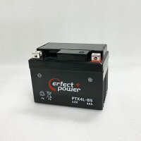 PERFECTPOWERPTX4L-BSバイクバッテリー互換YTX4L-BSYT4L-BSDT4L-BSFTH4L-BS初期充電済即使用可能