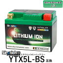 SKYRICH リチウムイオンバッテリー HJTX5L-FP 【互換 ユアサ YUASA YTX4L-BS YTX5L-BS FTX5L-BS】即使用可能 XR250モタード NSR125 リード100 ビーノSA26J グランドアクシス ストリートマジック110 CF12A アドレス110 アドレスV100 スペイシー100 BWS100 FTR223