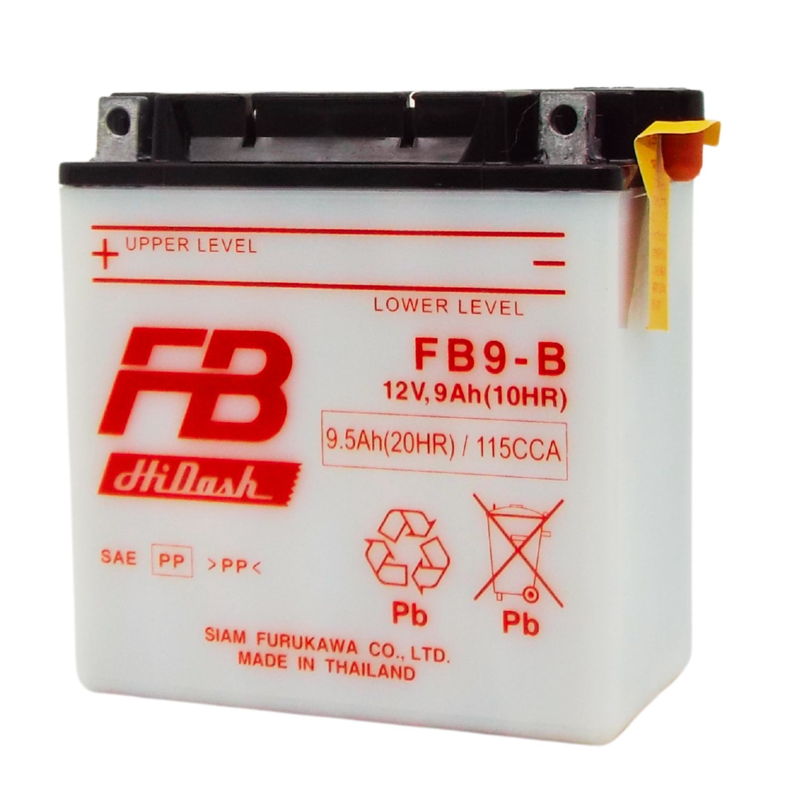 古河電池 FB9-B バイク用 開放型バッテリー 液別【互換YUASAユアサ 12N9-4B-1 YB9-B DB9-B GM9Z-4B】FB フルカワ