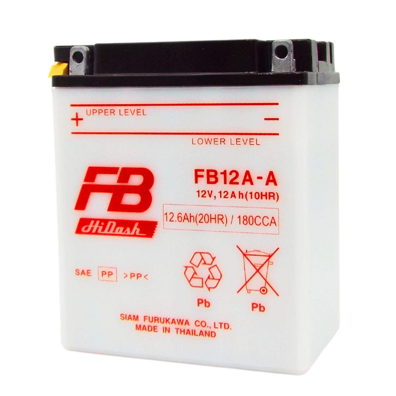 古河電池 FB12A-A 開放型バイクバッテリー 液別【互換YUASA ユアサ YB12A-A　12N12A-4A-1 GM12AZ-4A-1】