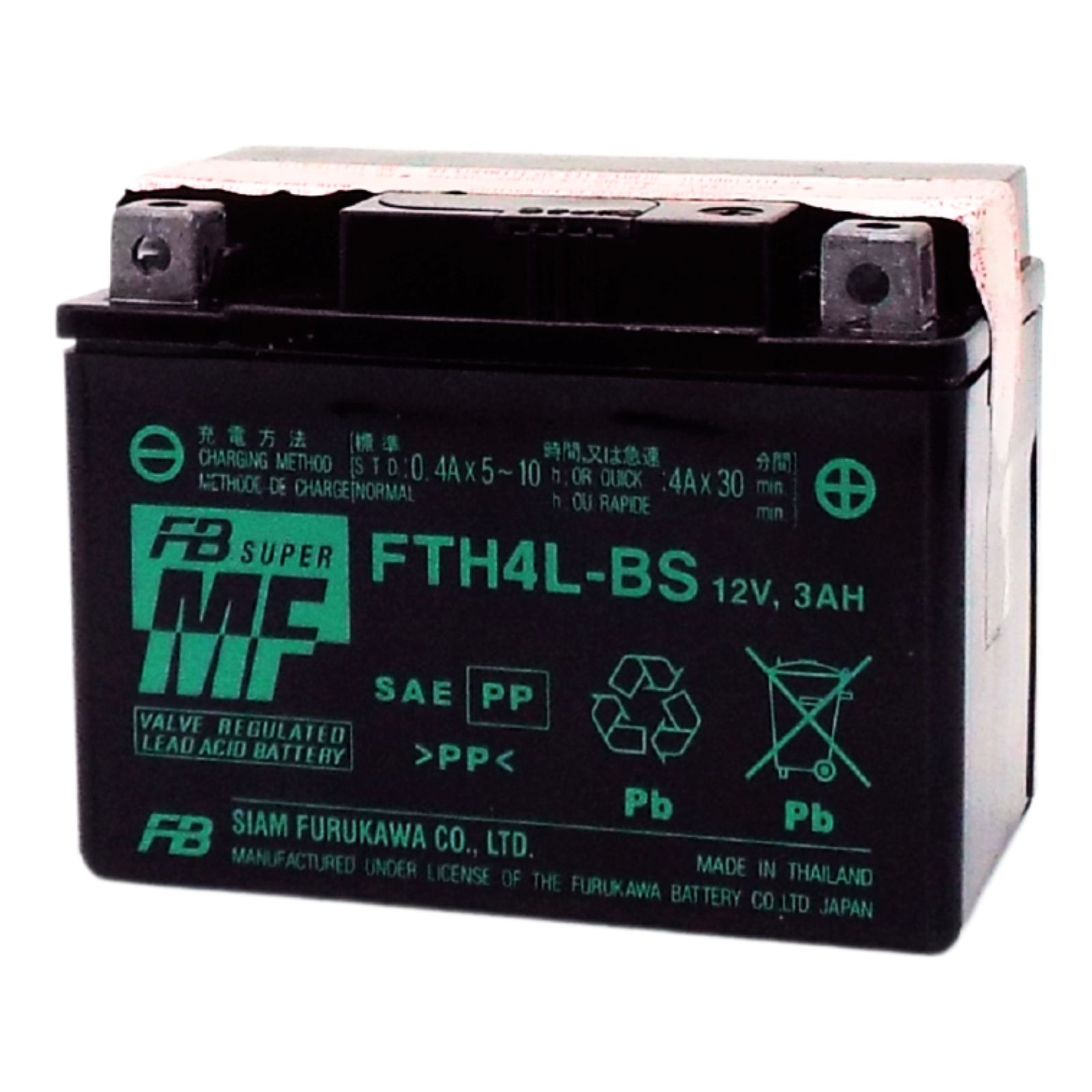 古河電池 FTH4L-BS NFバイクバッテリー【互換 YUASAユアサ FTX4L-BS FT4L-BS YTX4L-BS YT4L-BS DT4L-BS】
