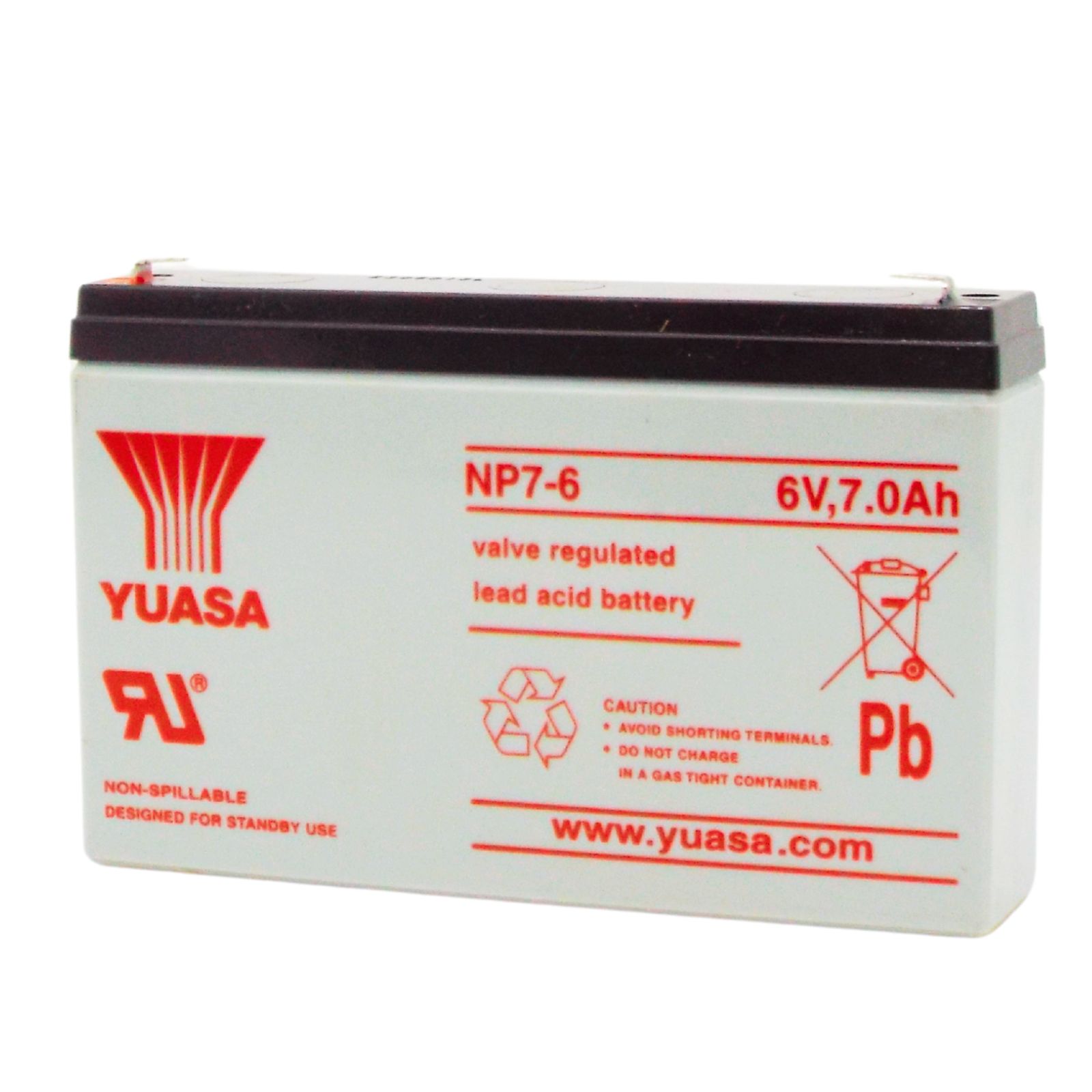 台湾 YUASA ユアサ NP7-6 小形制御弁式鉛蓄電池 シールドバッテリー UPS 互換 PWRBC67 KB670