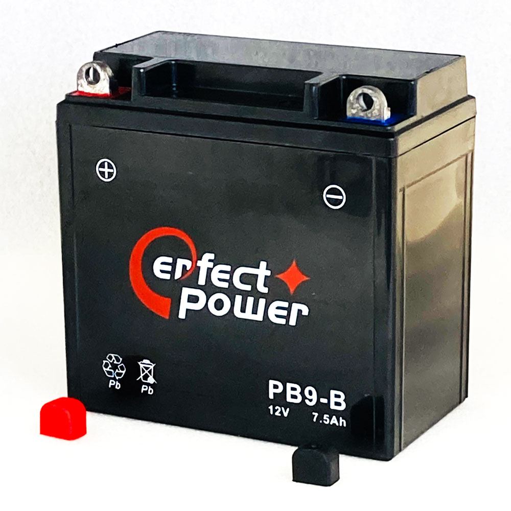 PERFECT POWER PB9-B 密閉型 MF バイクバッテリー充電済 【互換 ユアサ YB9-B 12N9-4B-1 FB9-B DB9-B GM9Z-4B】GB250クラブマン ベンリイ CD125 CBX125 VESPA PIAGGIO