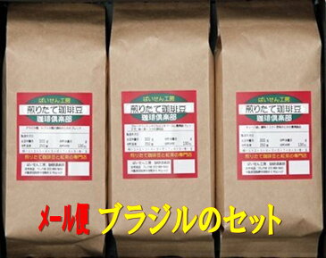 【送料無料】【お好みの焙煎します】メール便『ブラジル』 のセット　コーヒー　珈琲　 Coffee　メール便10P03Dec16【RCP】