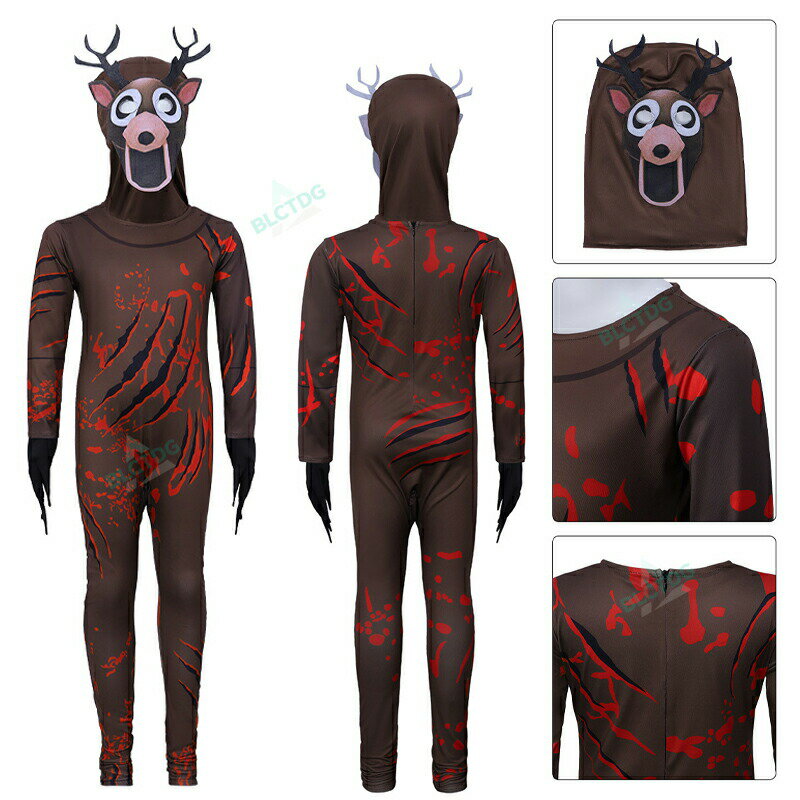 【先着100名様1枚300円OFFクーポン】鹿シカ 生き残るゲーム 全身タイツ コスチューム コスプレ 仮装 ス..