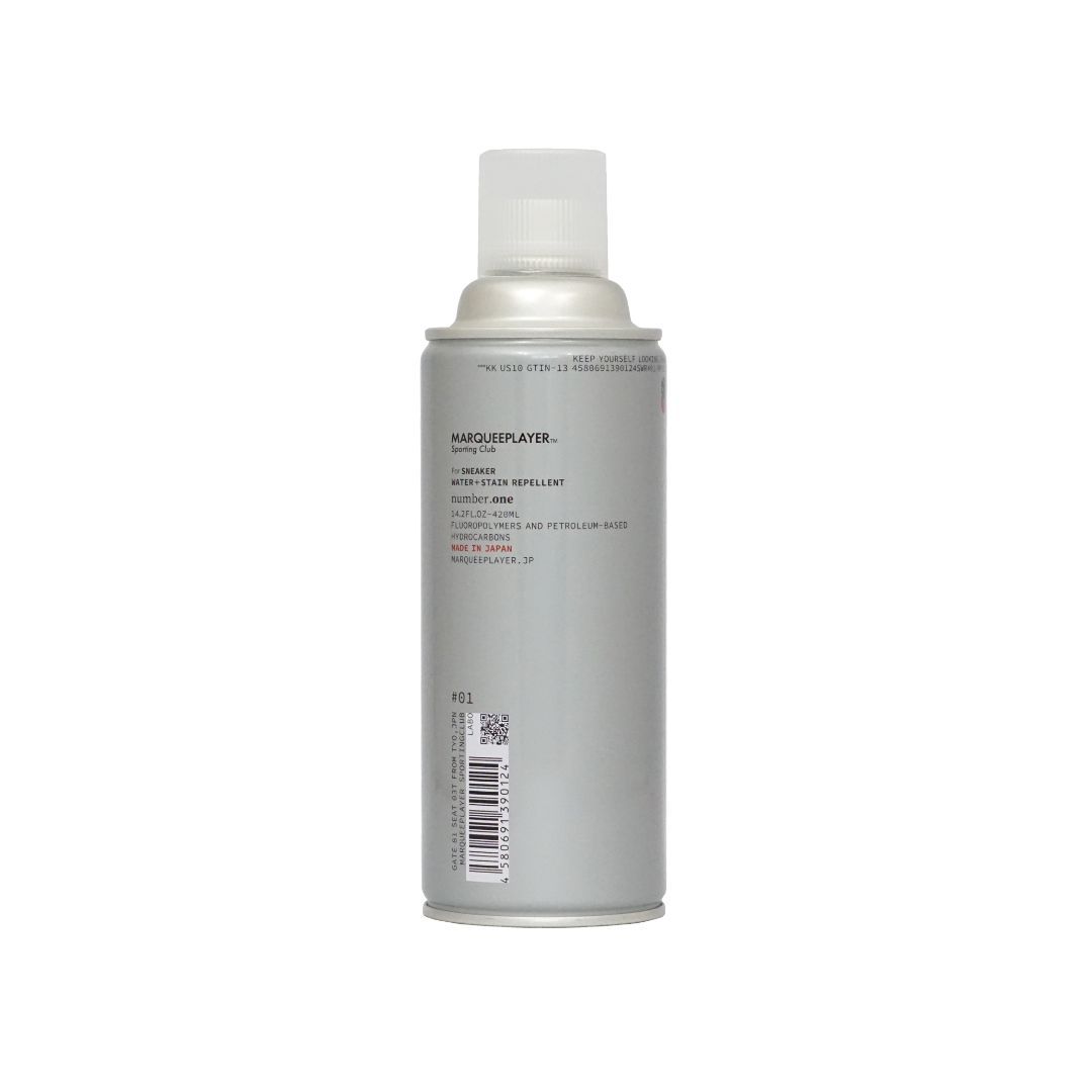 MARQUEE PLAYER For SNEAKER WATER STAIN REPELLENT 01(mp0001)【マーキープレイヤー フォースニーカー ウォーター＋ステイン リぺレント】正規品 グッズ 小物 シューケア スニーカーケア 防水スプレー 汚れ防止 雨の日