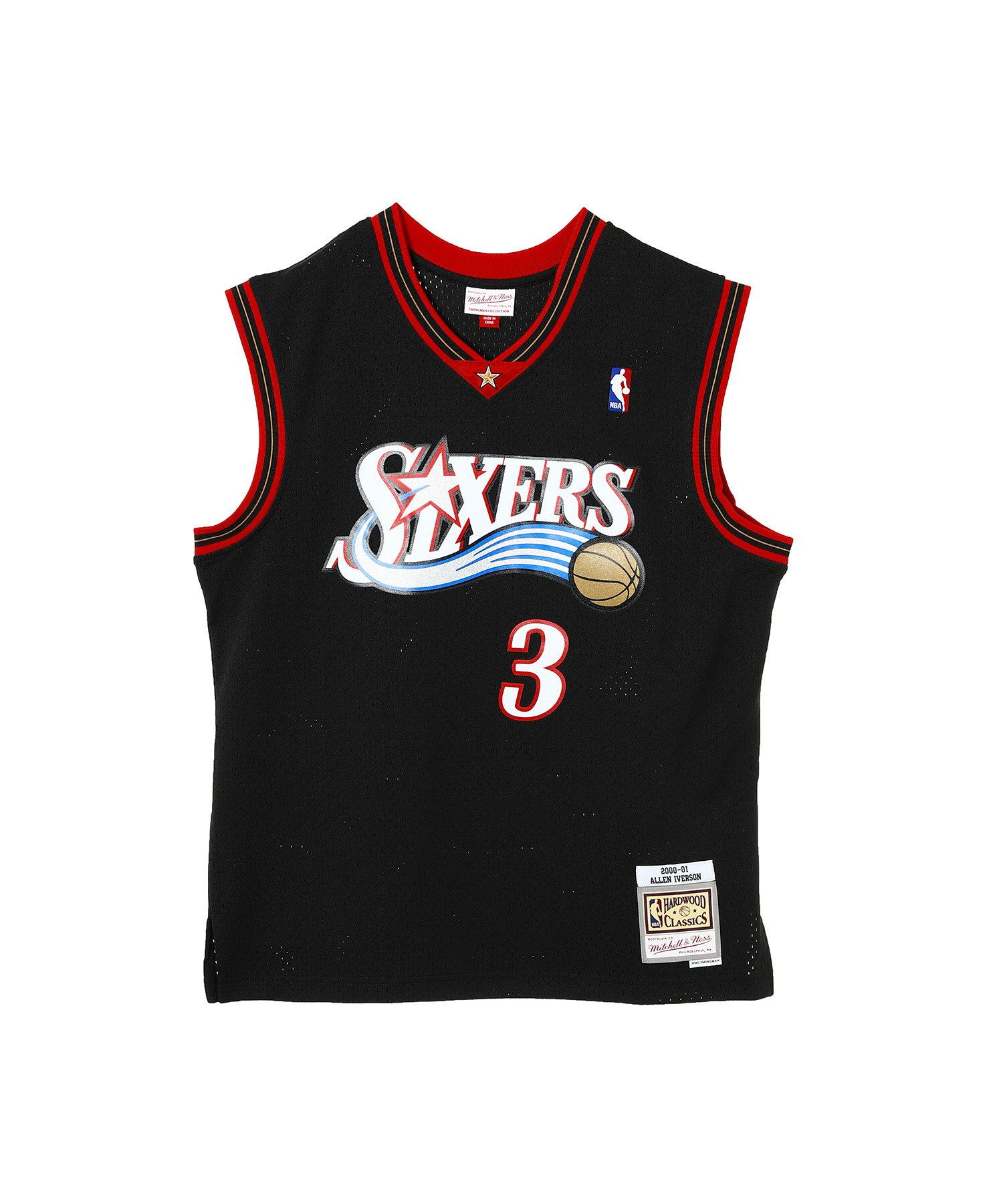 Mitchell & Ness Swingman Jersey P76 Black - #3 A Iverson(SMJYGS18201)ڥߥå륢ɥͥ 󡦥С ֥ƥ 󥰥ޥ󥸥㡼  ȥåץ ȥ꡼ ݡƥ NBA ݥꥨ...