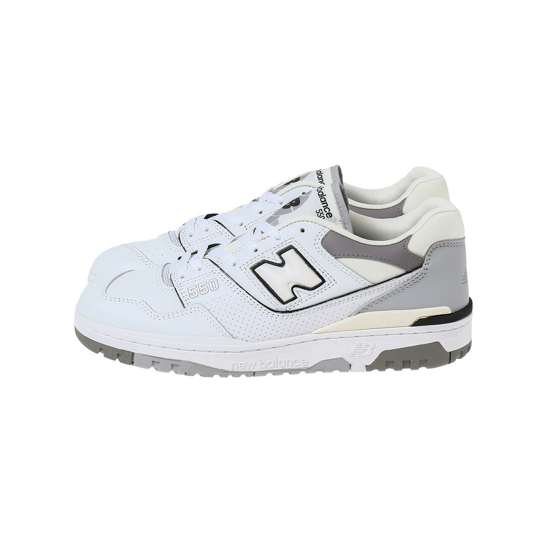 ニューバランス レザースニーカー メンズ New Balance BB550PWA(BB550PWA)【ニューバランス】国内正規品 メンズ シューズ スニーカー 靴 フットウェア バスケットボールシューズ レザー ストリート スポーツ カジュアル シンプル ホワイト 26~29cm 白スニーカー