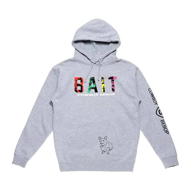 【残り1点 XXLサイズ】BAIT×COWBOY BEBOP BAIT LOGO HOODY(216-CBB-PRK-001)【ベイト×カウボーイビバップ ロゴフーディ】国内正規品 コラボアイテム メンズ トップス パーカー SFアニメ サンライズ