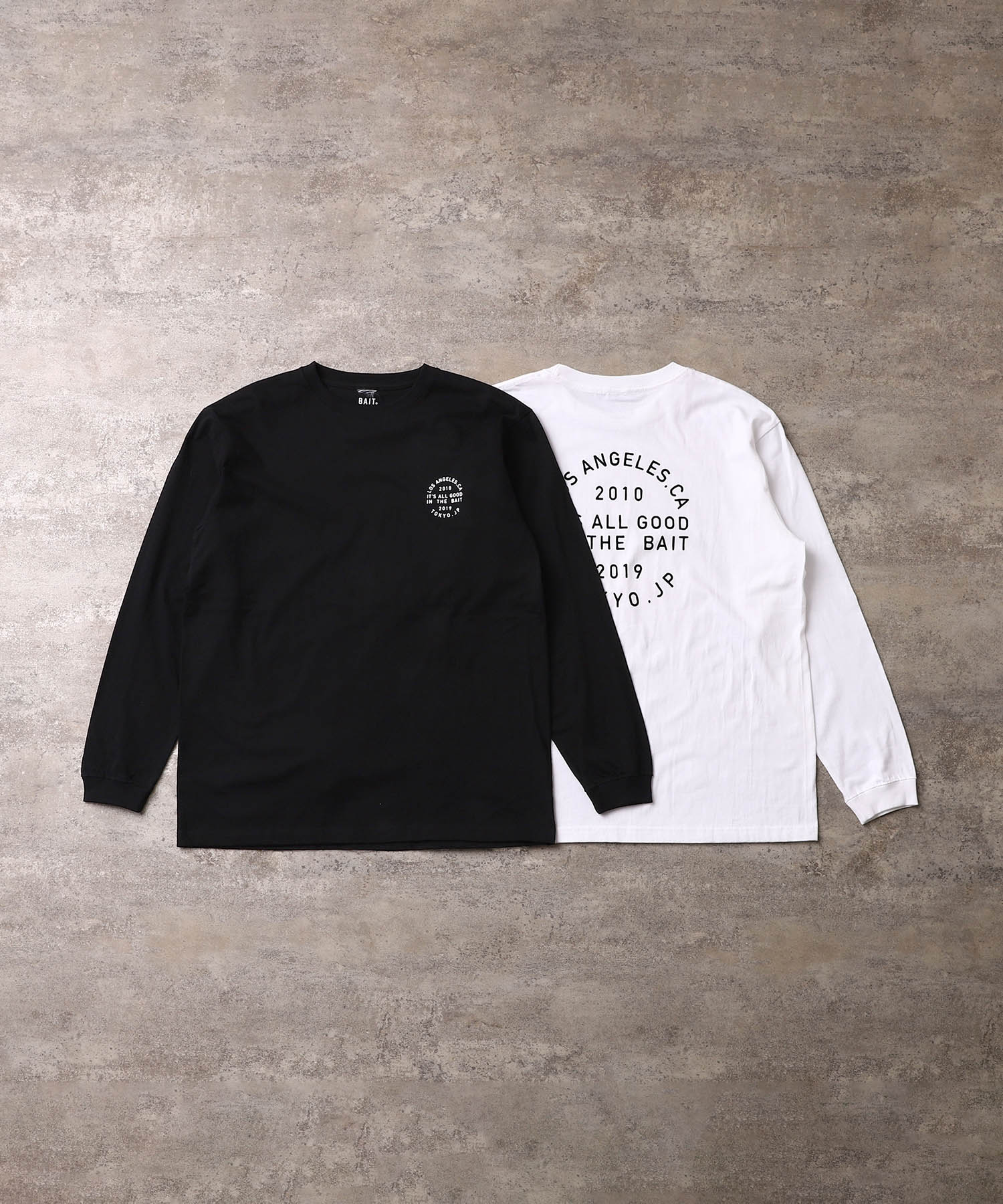 BAIT 23FW ITS ALL GOOD L/S TEE(237-JPN-TEE-002)【ベイト 23年秋冬 イッツオールグッド Tシャツ】国内正規品 ユニセックス トップス 長袖 ストリート カジュアル プリント ロゴ 日本限定 新作