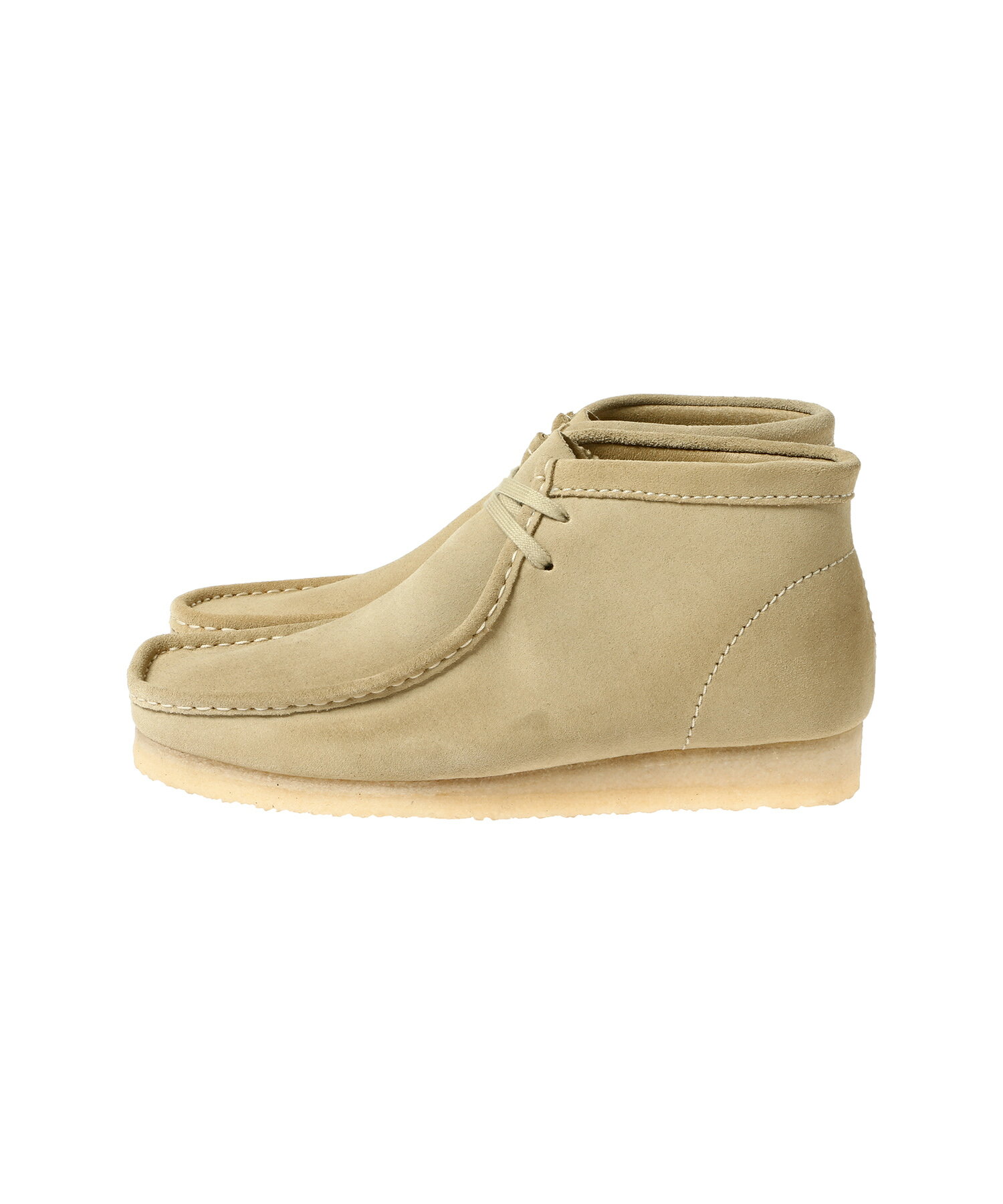 Clarks Wallabee Boot Maple Suede - (26155516)国内正規品 メンズ モカシン アンクルブーツ フットウェア 靴 ミドルカット カジュアル シンプル ストリート ナチュラル 定番アイテムオールシーズン ベージュ