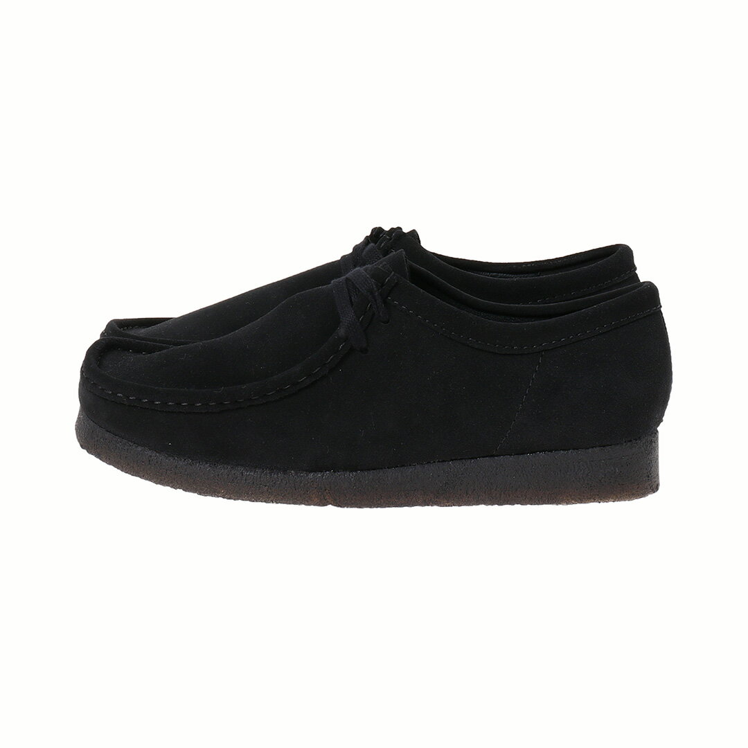 Clarks Wallabee Black Sde - (26155519)【クラークス ワラビーブラックスエード】国内正規品 メンズ シューズ モカシン アンクルブーツ フットウェア 靴 ストリート カジュアル シンプル 合わせやすい オールシーズン ローカット ブラック 25~28cm