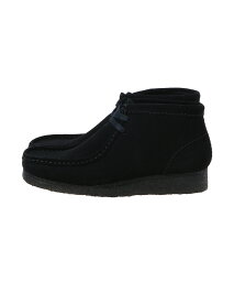 Clarks Wallabee Boot. Black Sde - (26155521)【クラークス ワラビーブーツブラックスエード】正規品 レディース ウィメンズ モカシン ブーツ フットウェア 靴 ミドルカット カジュアル シンプル ストリート ナチュラル 定番アイテム オールシーズン ブラック