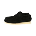 Clarks Weaver Black Sde(26165081)正規品 メンズ モカシン ブーツ フットウェア 靴 ストリート カジュアル シンプル ナチュラル ローカット オールシーズン ブラック 25~28cm 23SS 新作