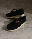 クラークス Clarks Wallabee T Bar Black Sde (26175666)【クラークス ワラビーTバー ブラックスエード】国内正規品 レディース ウィメンズ シューズ サンダル フットウェア 靴 ストリート カジュアル シンプル ナチュラル 23cm~24.5cm ブラック 24SS 新作