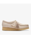 Clarks Wallabee. Beige Leather(26175773)【クラークス ワラビー ベージュ レザー】正規品 レディース ウィメンズ モカシン ブーツ フットウェア 靴 ストリート カジュアル シンプル ナチュラル ローカット オールシーズン ピンク 23~24.5cm 新作 24SS