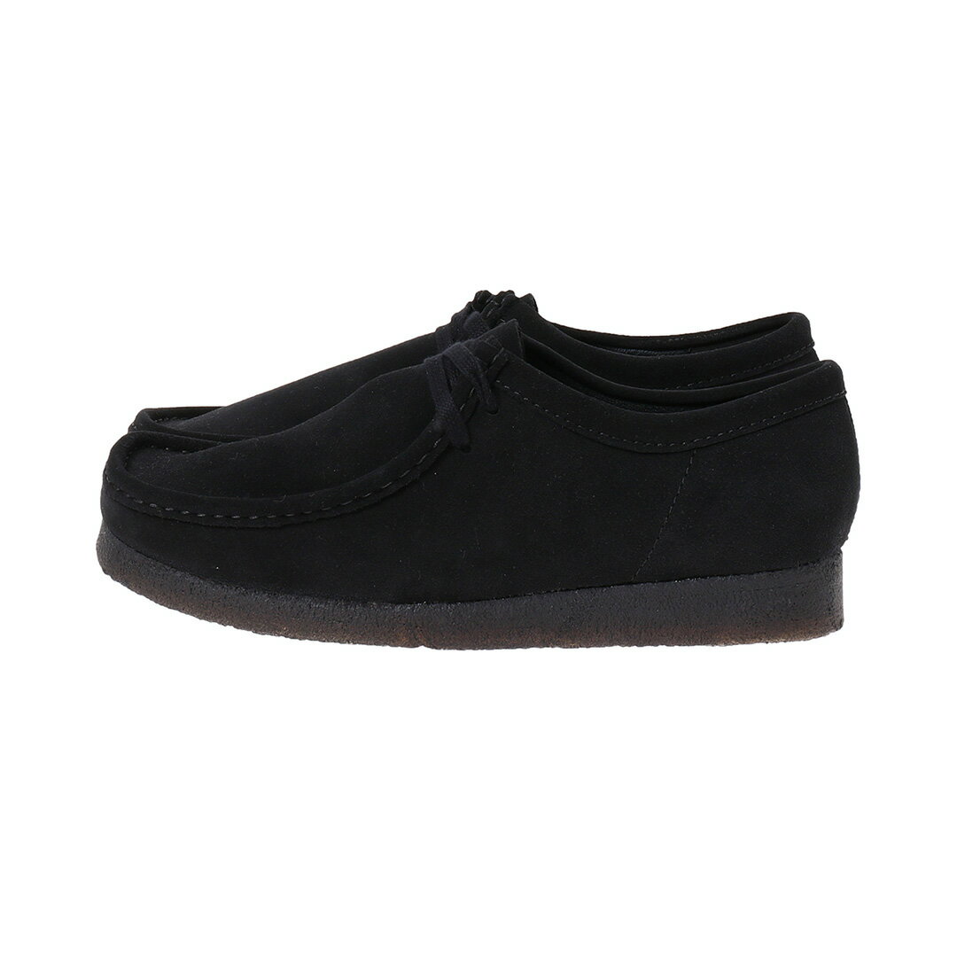 Clarks Wallabee Black Sde(26155519)国内正規品 メンズ シューズ モカシン アンクルブーツ フットウェア 靴 ストリート カジュアル シンプル 合わせやすい オールシーズン ローカット ブラック 25~27.5cm